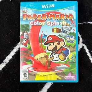 Nintendo Wii U Paper Mario: Color Splash - Vibrant Blue Case